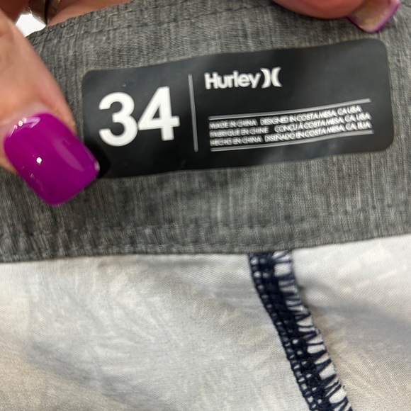 Hurley Phantom boardshorts in a palm print |Size 34 - Picture 7 of 9